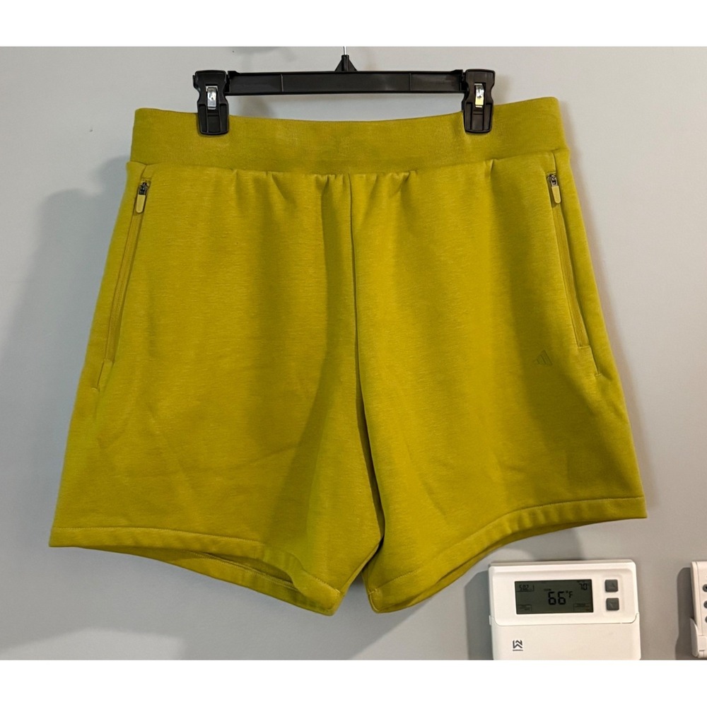 Adidas Basketball One Fleece Shorts Unisex Large Pulse Olive IN4249 New